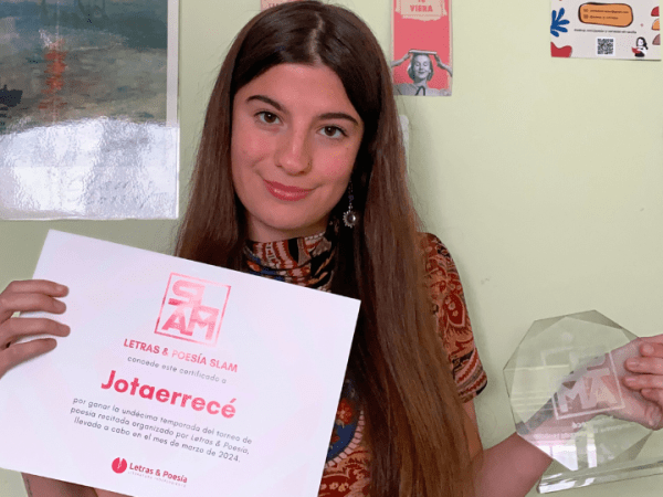 Jotaerrecé: campeona de la undécima temporada de Letras & Poesía&nbsp;Slam